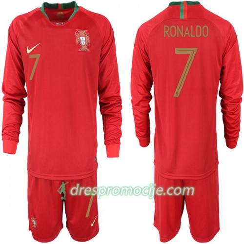 Portugal Dres RONALDO 7 Dječji Domaći Svjetsko prvenstvo 2018 Dugim Rukavima Portugal Dres RONALDO 7 Dječji Domaći Svjetsko prvenstvo 2018 Dugim Rukavima
